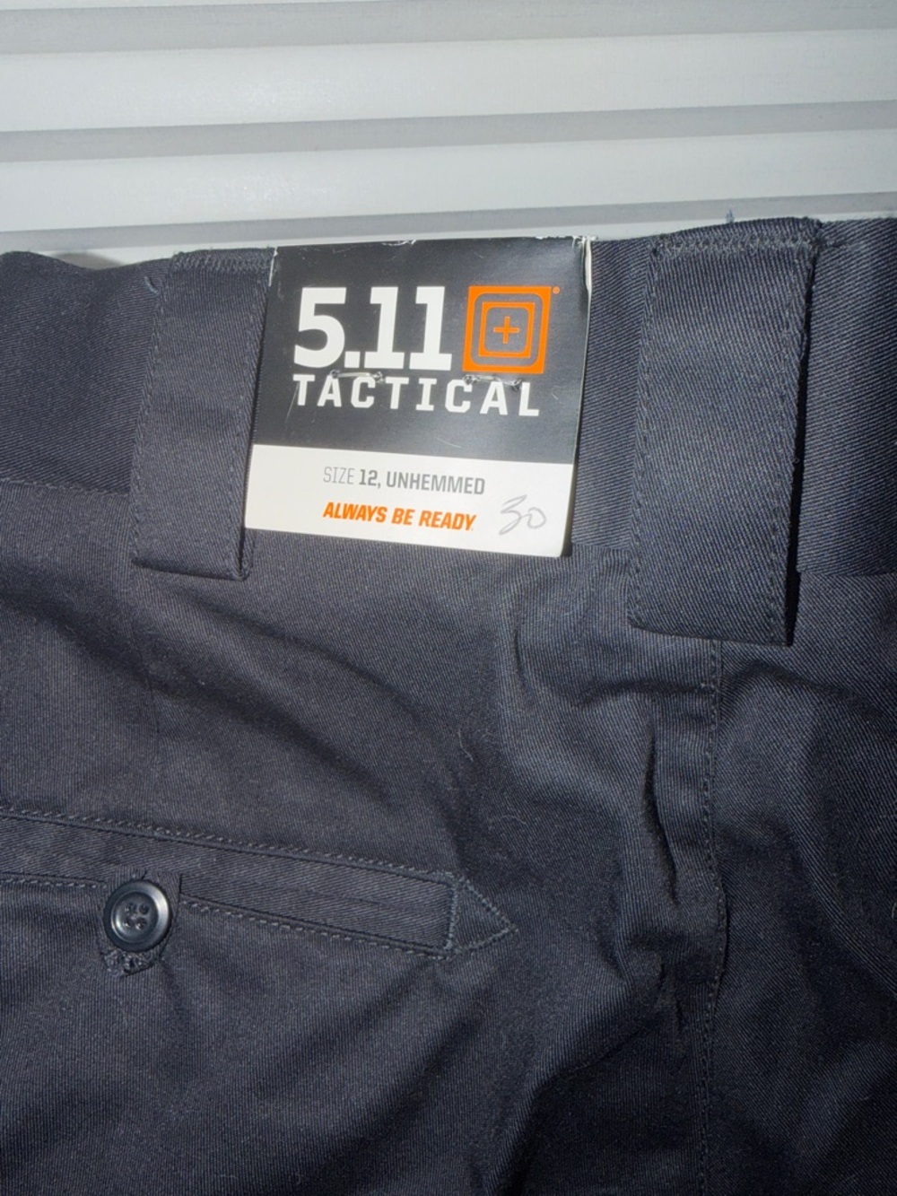 5.11 Tactical Navy Cargo Pants - Utility Work Trousers Women’s Sz 12 - Picture 8 of 9